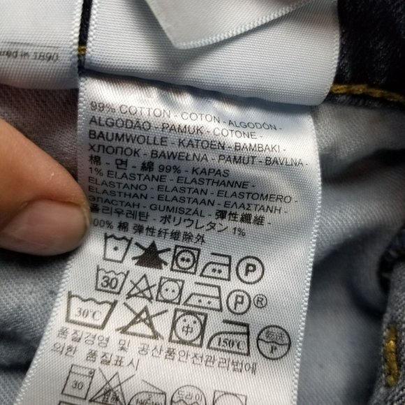 Levis Shorts Mens 42 569 Medium Wash Stretch High Rise Loose Fit Denim Jean - Picture 12 of 15